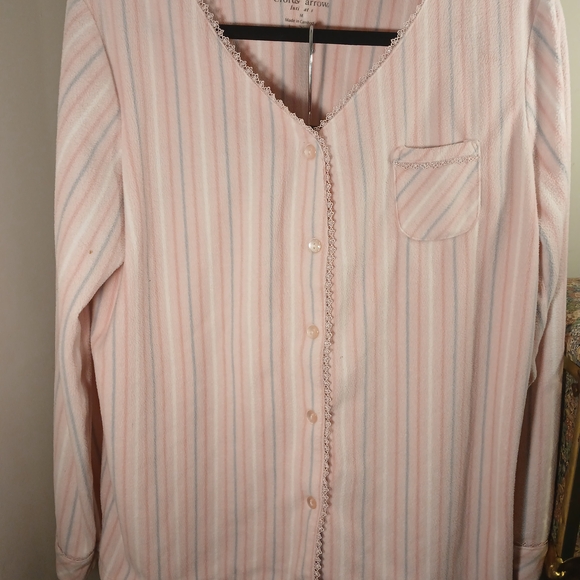 Croft & Barrow Pink Striped Pajama Set - Picture 10 of 10